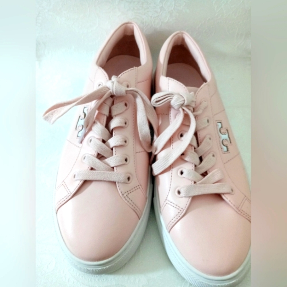 Tory Burch Amalia Ballet Pink Out Sneaker Sz 8.5